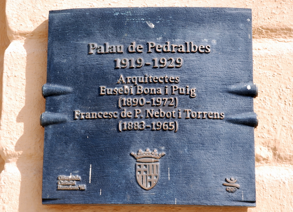 Palais de Pedralbes, Barcelone, Espagne