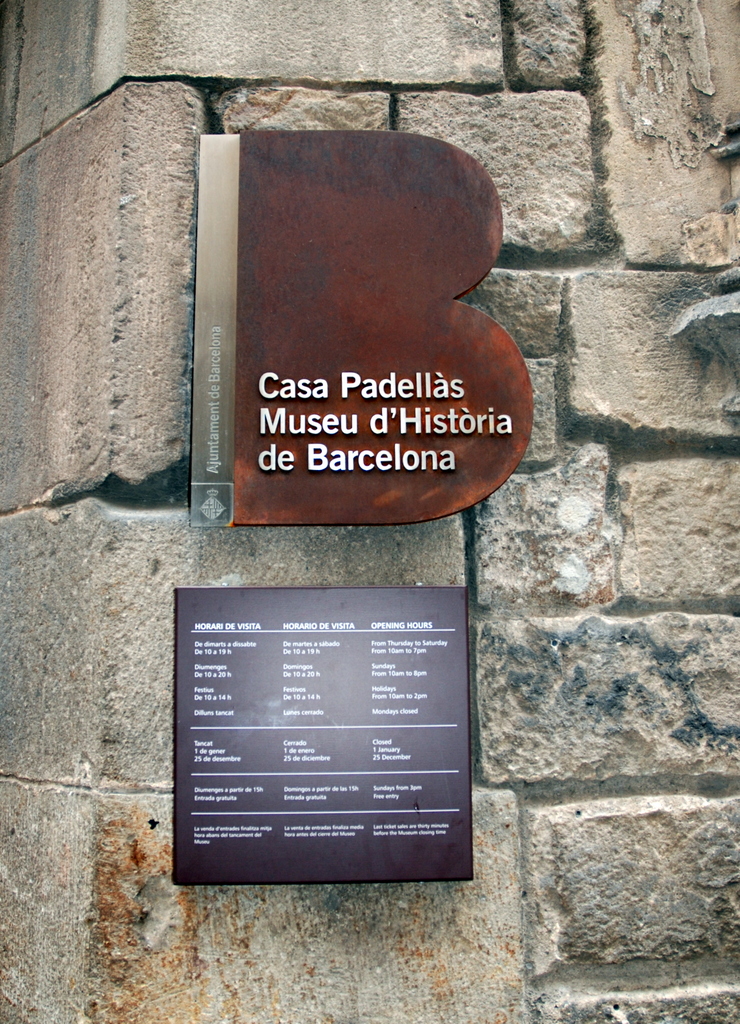 Museu d’historia de Barcelona, Barcelone, Espagne.