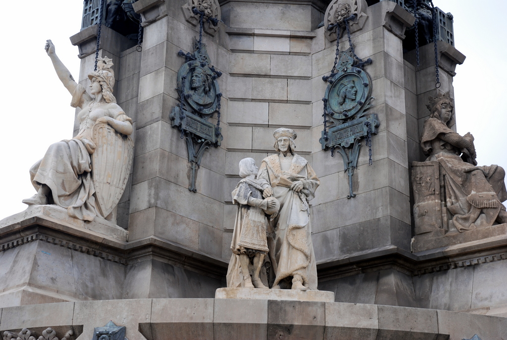 Monument à Christophe Colomb, Barcelone, Espagne.