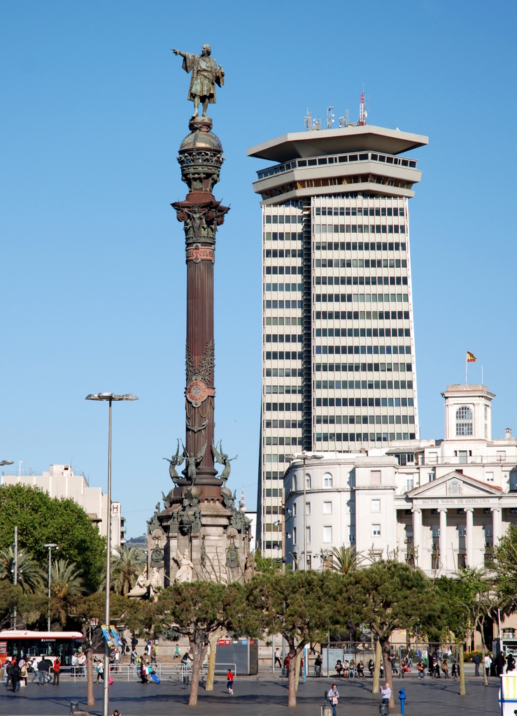 Monument à Christophe Colomb, Barcelone, Espagne.