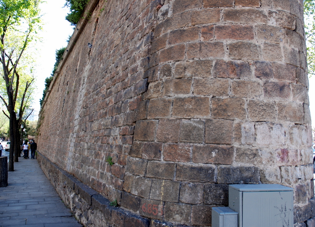 Anciennes murailles, Barcelone, Espagne.