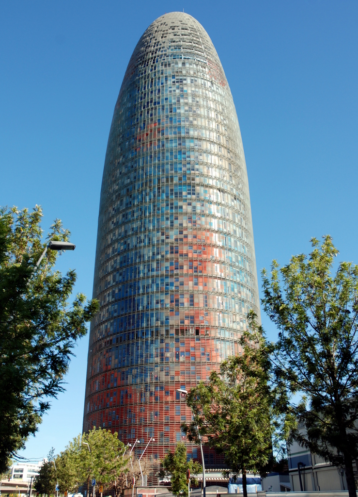 Torre Agbar, Barcelone, Espagne.