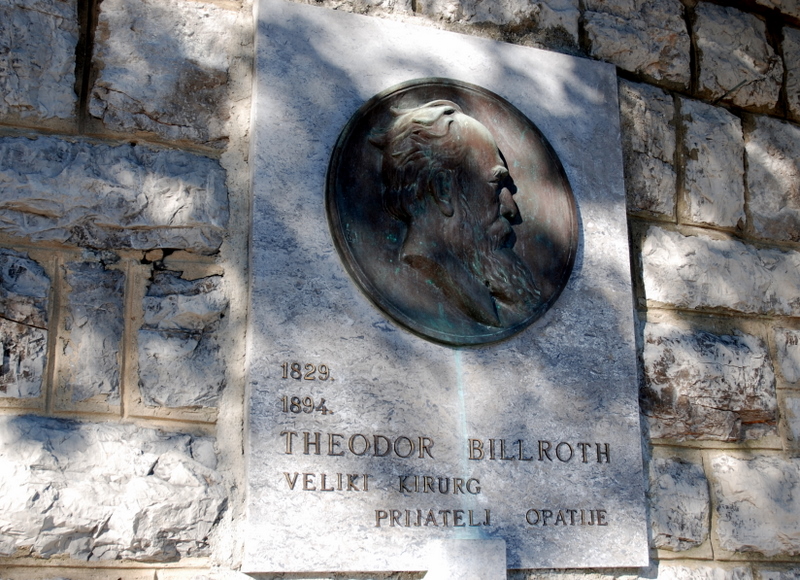 Théodor Billroth, Opatija, Croatie.