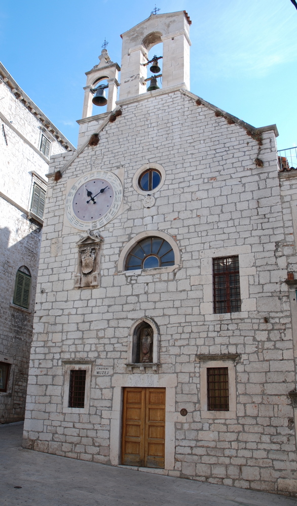 Ancienne église Sainte-Barbara, Šibenik, Dalmatie centrale, Croatie.