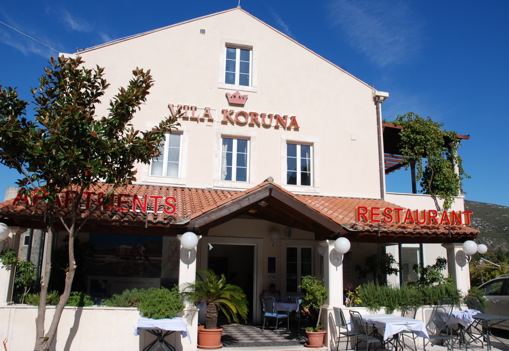 Restaurant Vila Koruna, Mali Ston, Croatie.