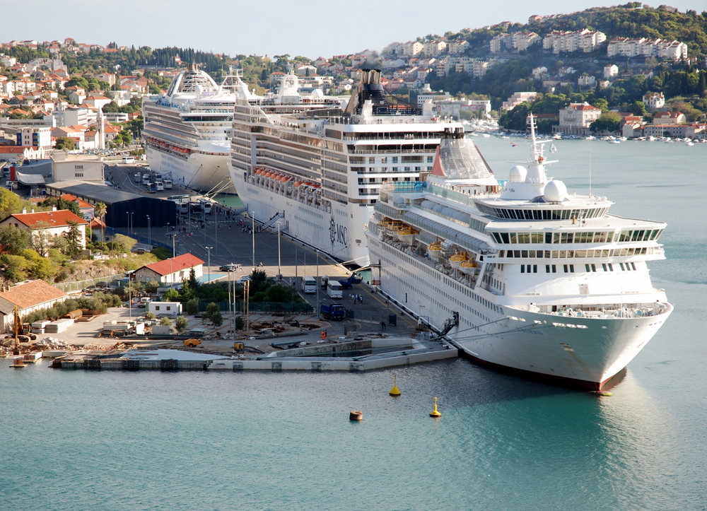 Port de Dubrovnik, Dalmatie, Croatie.