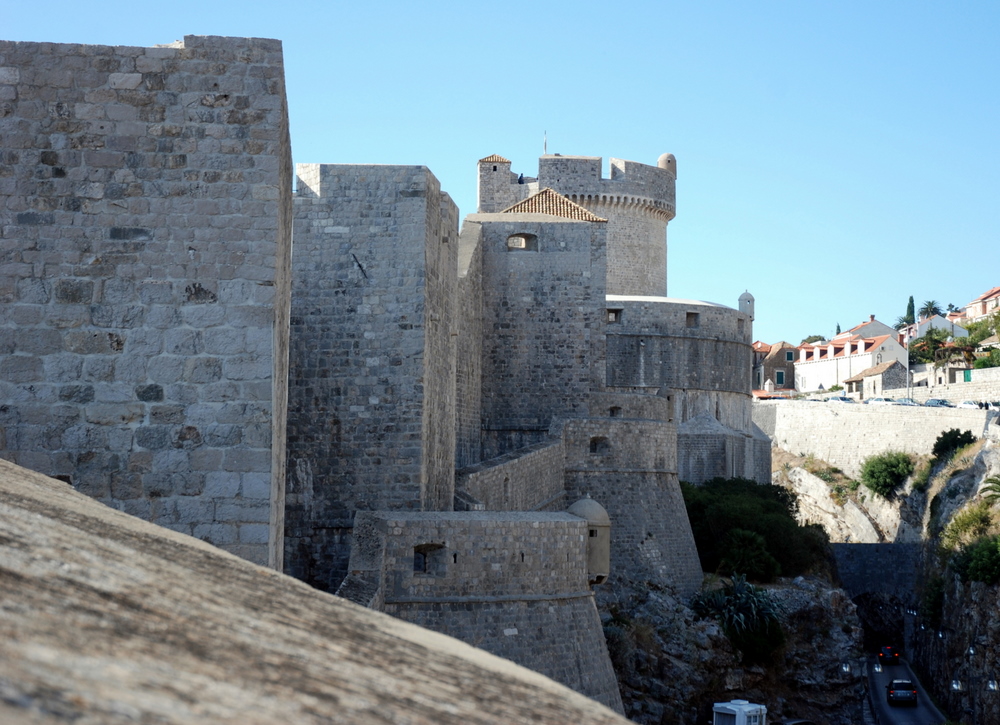 Vue des fortifications de Dubrovnik, Croatie.