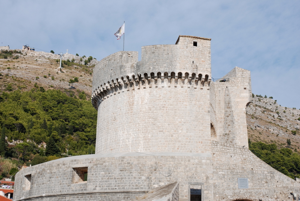 Vue des fortifications de Dubrovnik, Croatie.