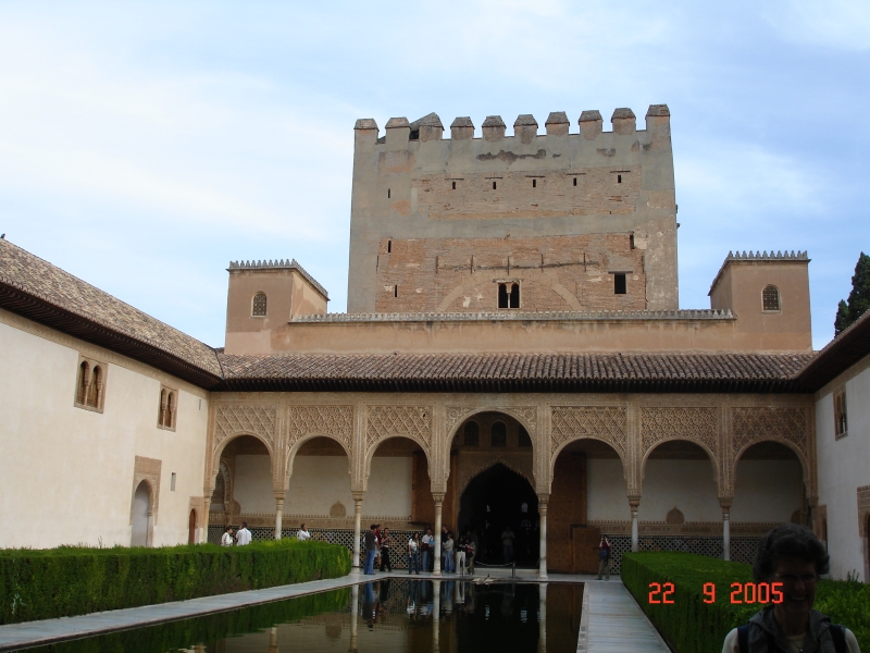 Le palais des Comares de l'Alhambra, Grenade, Espagne.
