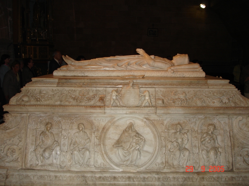  Tombeau du Prince Juan, fils des Rois Catholiques décédé à 19 ans. Monastère de Santo Tomás, Avila, Espagne.