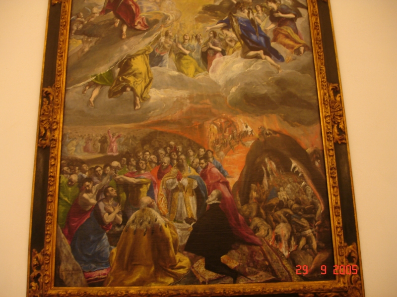 Un des tableaux du Greco exposé à l’Escurial. San Lorenzo del Escorial, Espagne.