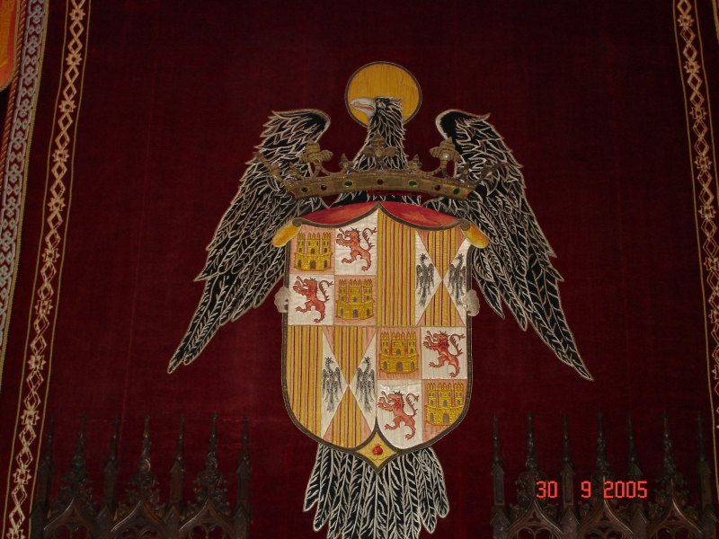 Le blason des propriétaires de l’Alcazar de Ségovie en Espagne.