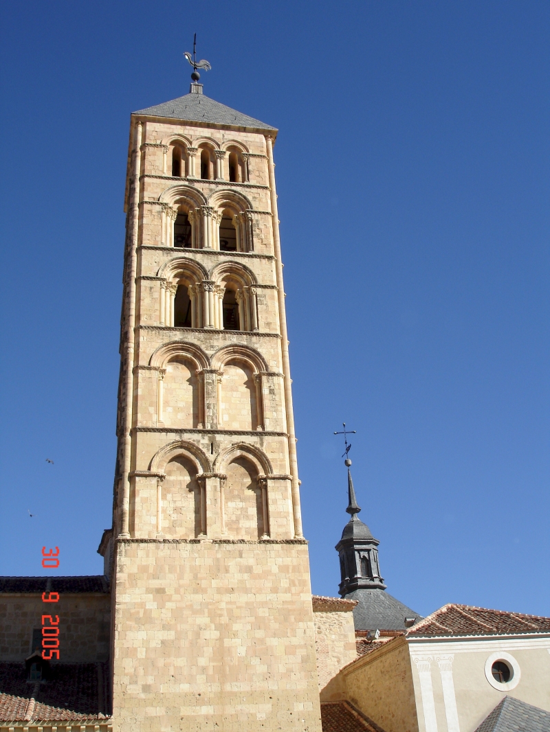 Tour de garde, église de San Esteban. Ségovie, Espagne.
