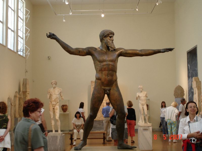 Poséidon ou Zeus? Qui sait? Musée archéologique national d’Athènes, Grèce.