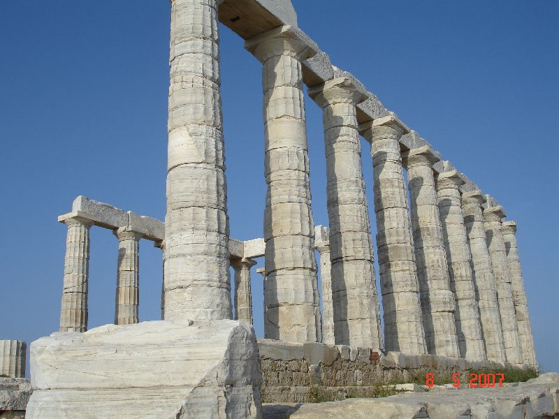 Temple de Poséidon, Cap Sounion, Grèce.