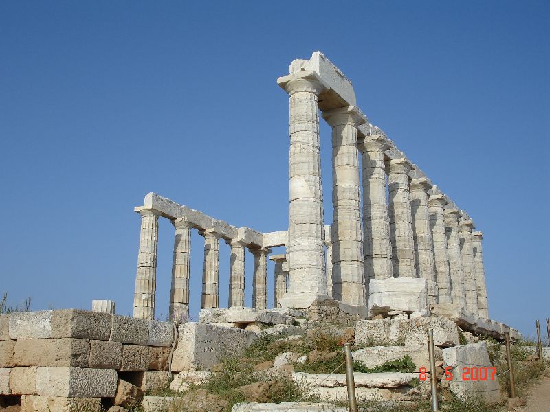 Temple de Poséidon, Cap Sounion, Grèce.