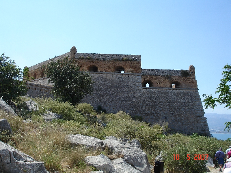 La citadelle de Palamidi, Nauplie, Grèce.