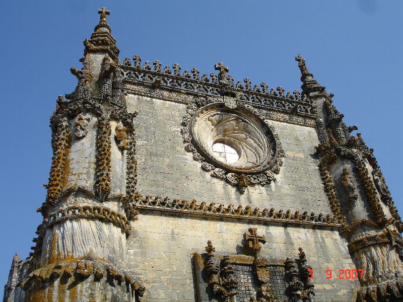 Une fenêtre typiquement manuéline. La fenêtre de Tomar, Portugal.