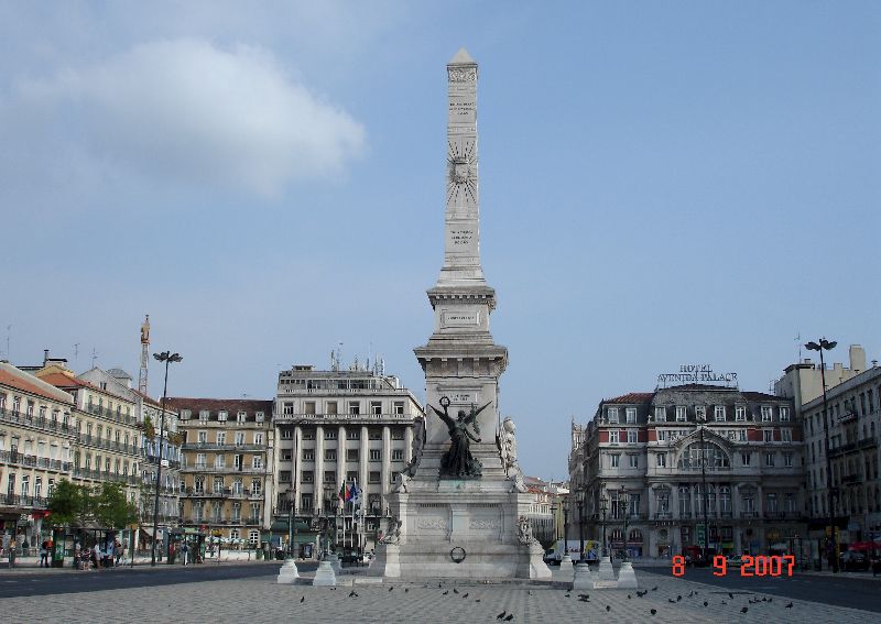 Obélisque commémorant la restauration de l’indépendance, Lisbonne, Portugal.