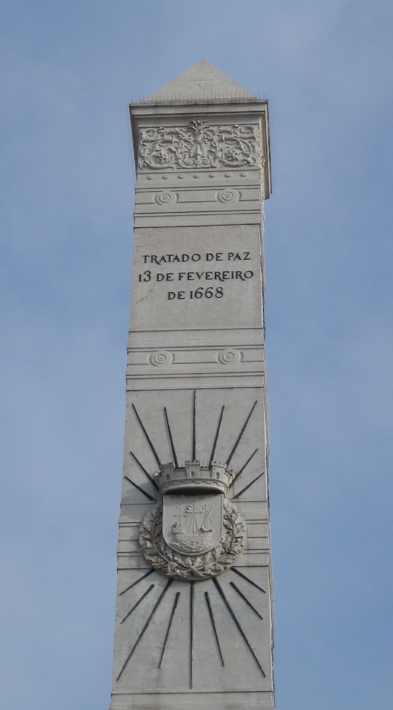 Obélisque commémorant la restauration de l’indépendance, Lisbonne, Portugal.
