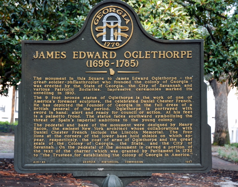 Général James Edward Oglethorpe, Savannah, Georgie, États-Unis.