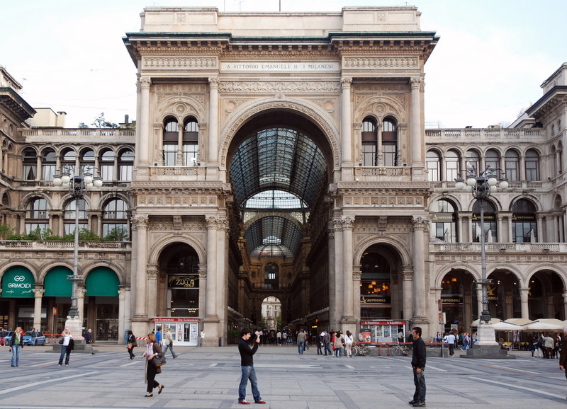 Galleria Vittorio Emanuele II, Milan, Italie.