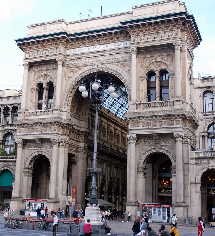 Galleria Vittorio-Emanuele II, Milan, Italie.