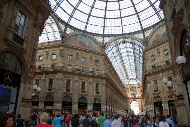 Galleria Vittorio-Emanuele II, Milan, Italie.