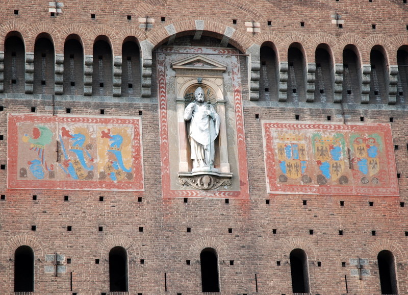 Castello Sforzesco, Milan, Italie.