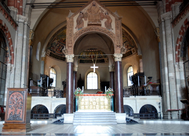 Basilique San’Ambrogio, Milan, Italie.