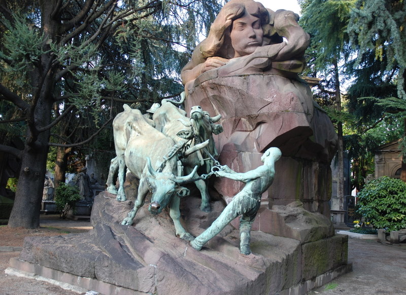 Cimetière monumental de Milan, Milan, Italie.