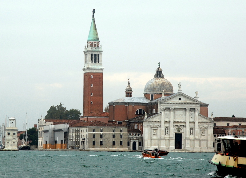 Île Saint-Georges vue de l’île de la Giudecca, Venise, Italie.