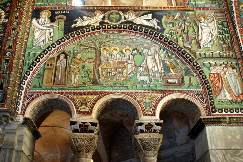 Mosaïque, basilique San Vitale, Ravenne, Italie.