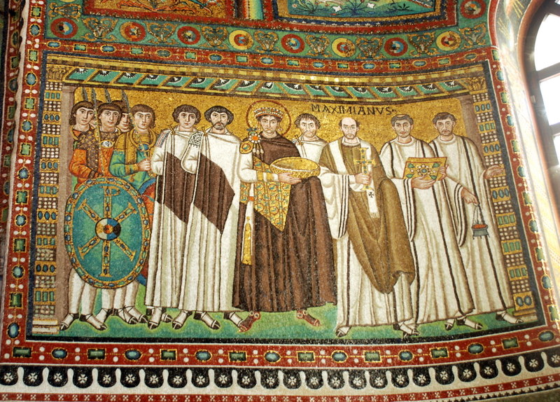 Magnifiques mosaïque de l’église San Vitale, Ravenne, Italie.