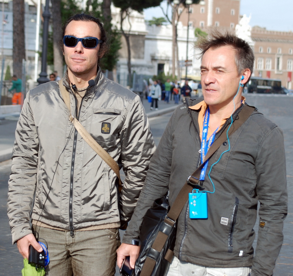 Paolo et Jean-Marc, Rome, Italie. Paolo et Jean-Marc, Rome, Italie.