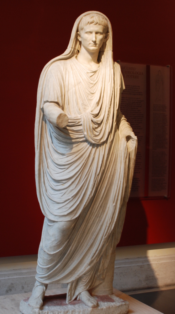 Auguste en Pontiflex Maximus, Museo Nazionale Romano, Rome, Italie.