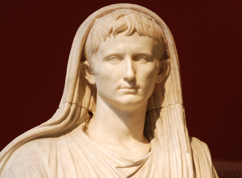 Auguste en Pontiflex Maximus, Museo Nazionale Romano, Rome, Italie.