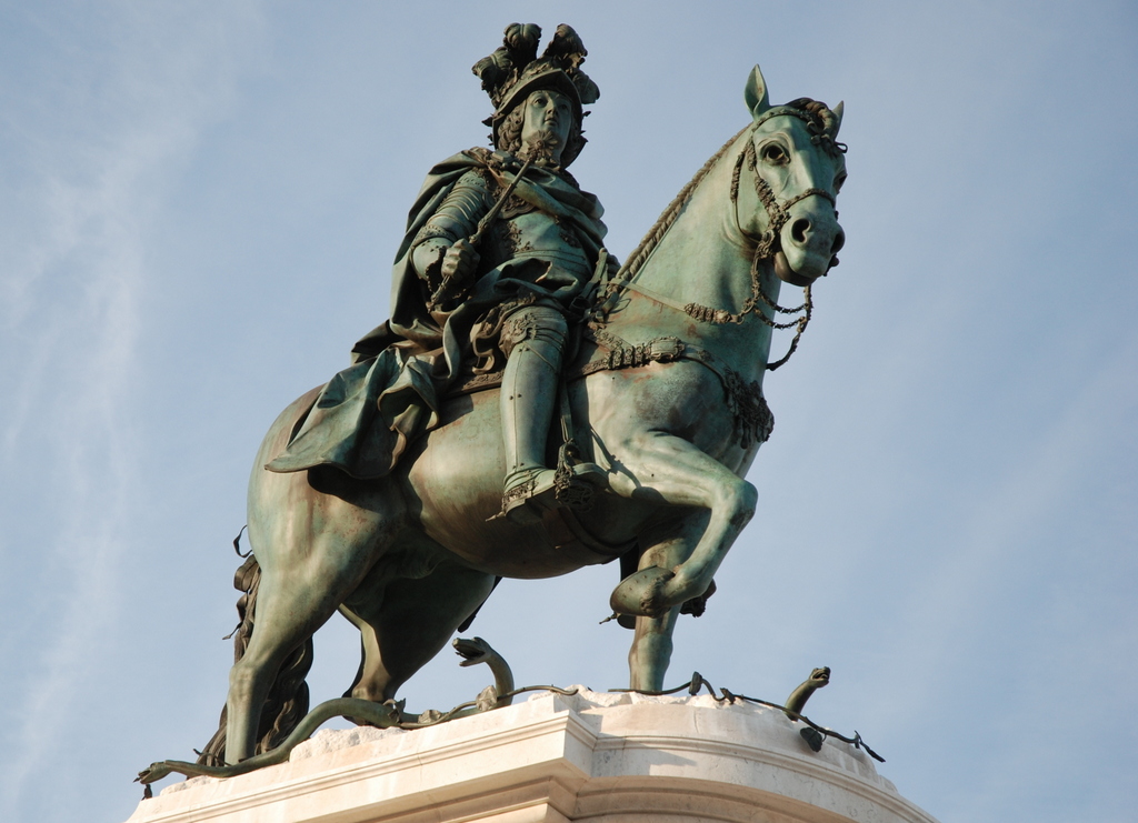 Monument au roi José 1er, praça de Comerço, Lisbonne, Portugal