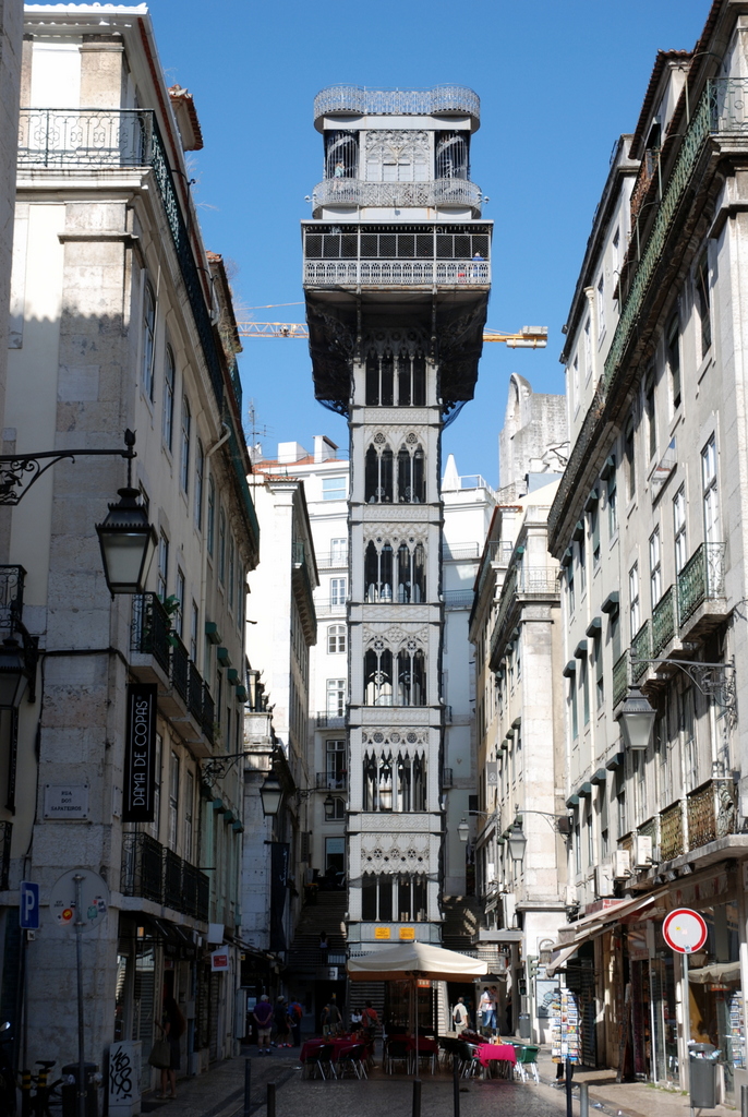 Ascenseur de Santa Justa, Lisbonne, Portugal