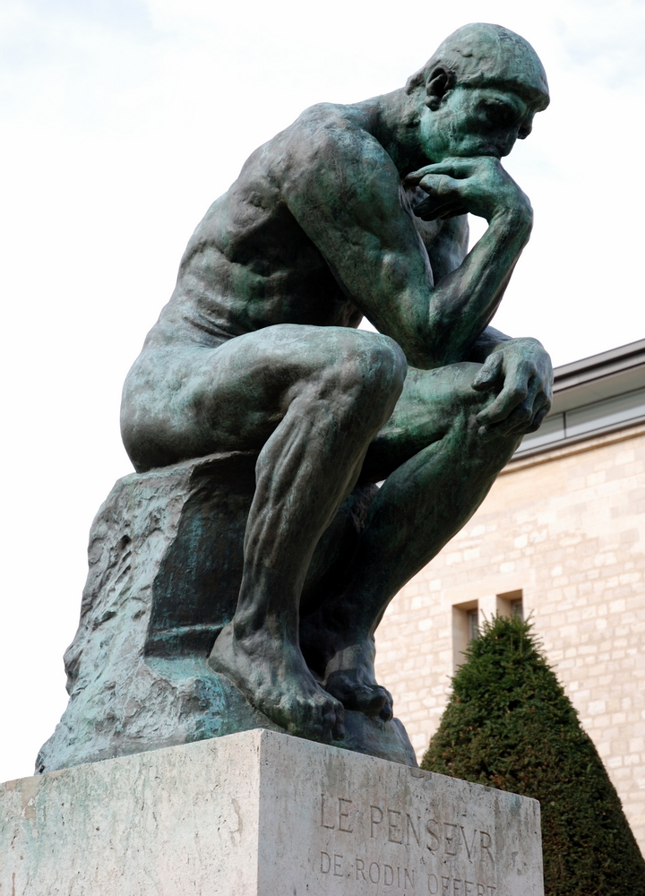 Le Penseur, Auguste Rodin, Musée Rodin, Paris, France.
