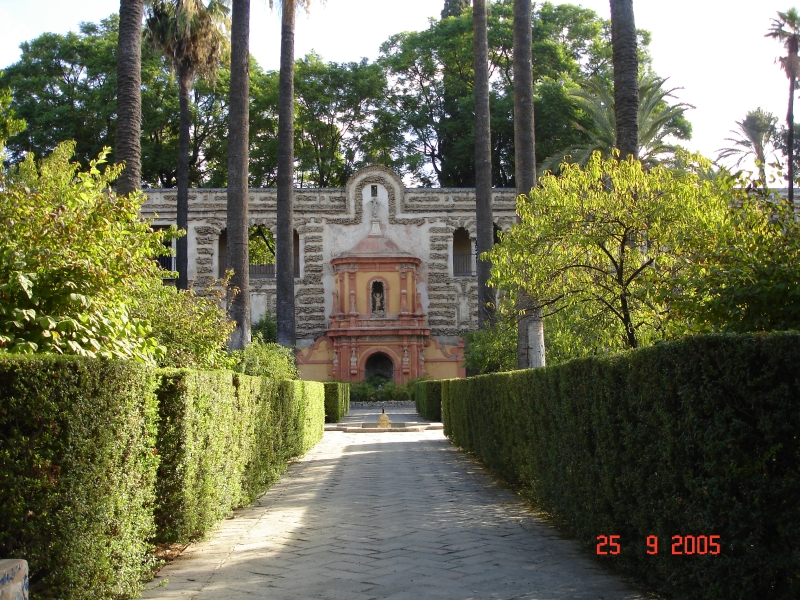 Jardins des Alcazars royaux, Séville, Espagne.