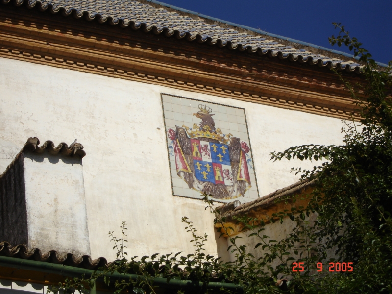 Armoiries sur la Casa Pilatos, Séville, Espagne.