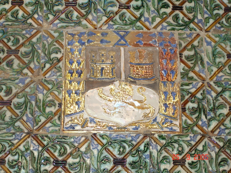 Armoiries, Casa Pilatos, Séville, Espagne.