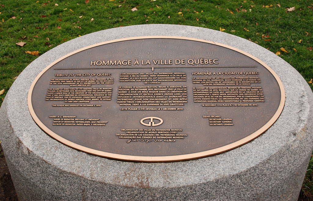 Monument de l'UNESCO, Québec, Québec