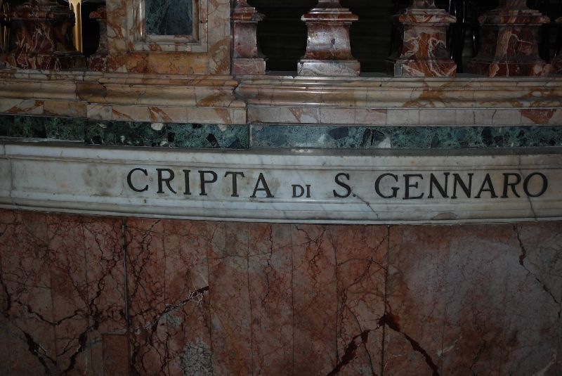 Crypte de Saint-Janvier sous la cathédrale de Naples, Italie.