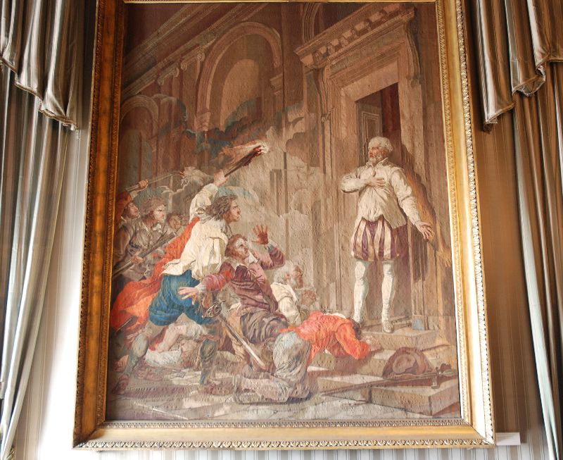 Des peintures, Palais royal de Naples, Italie.
