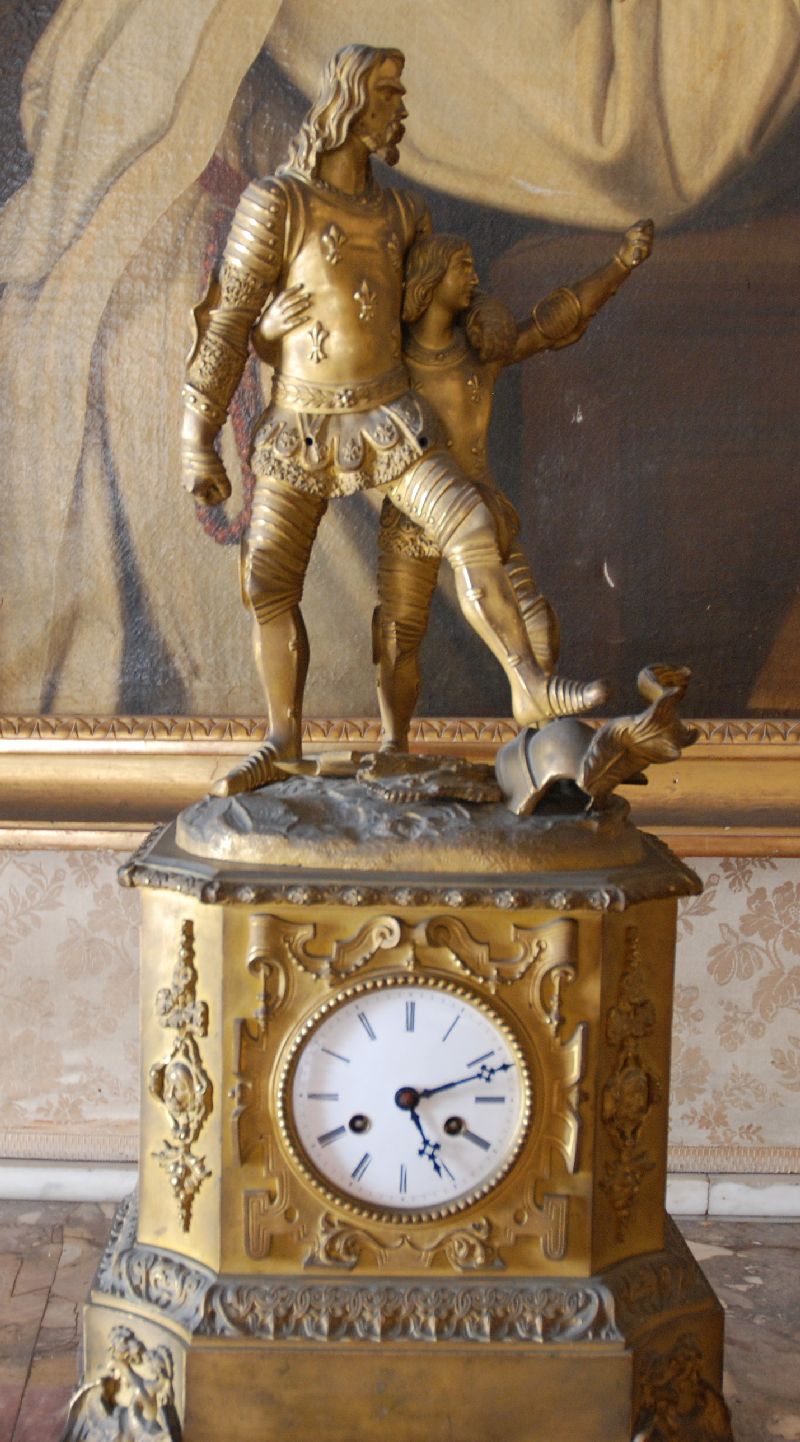 Horloge, Palais royal de Naples, Italie.