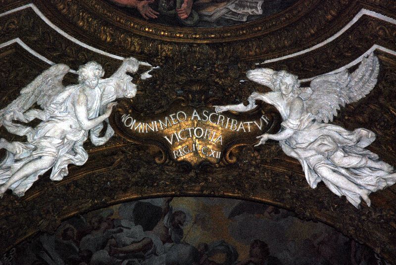 Chapelle Cornaro de l’église Santa Maria della Vittoria, Rome, Italie.