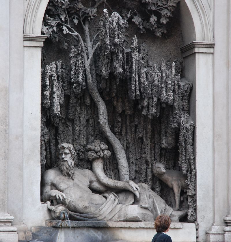 Une des fontaines des quatre coins, Rome, Italie.