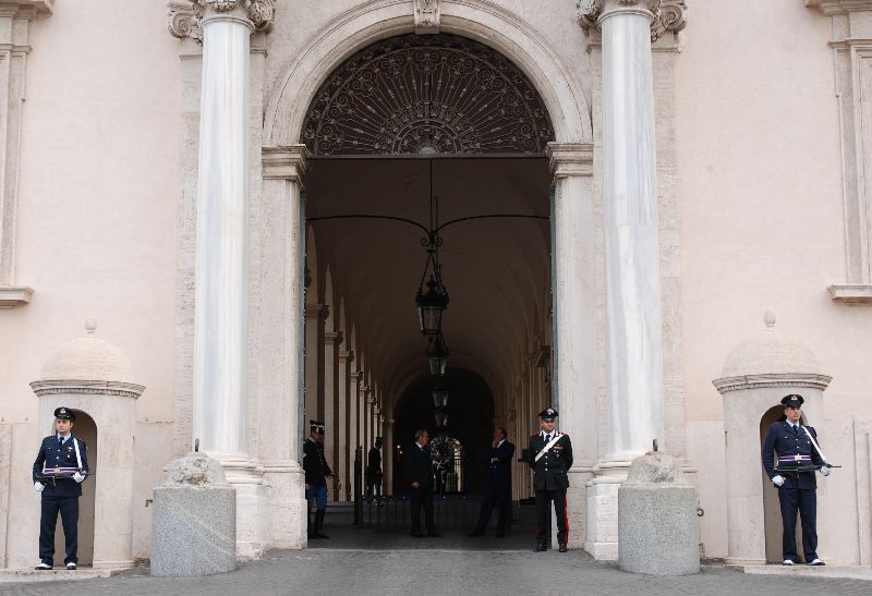 Le palais du Quirinal, Rome, Italie.